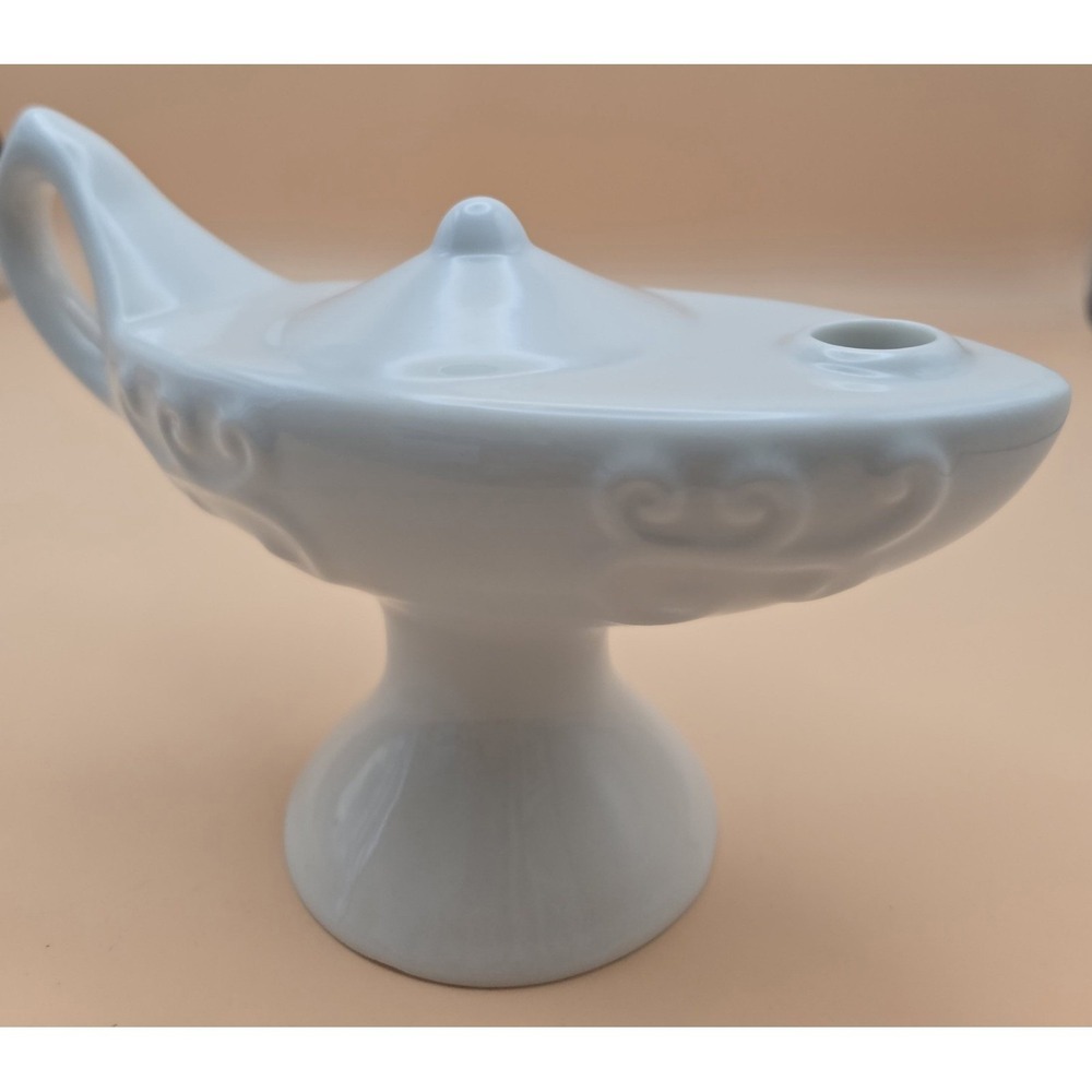Vintage Genie Lamp Ceramic Mid Century‎ Candle Stick Or Incense Holder